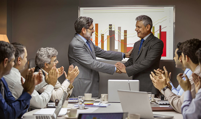 Interior view of the board room in Patna