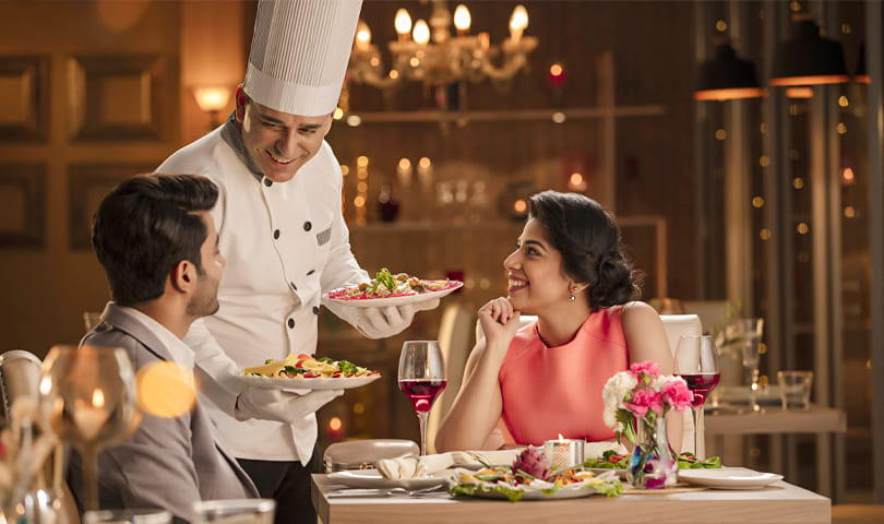 Fine dining interior at Pasha Restaurant